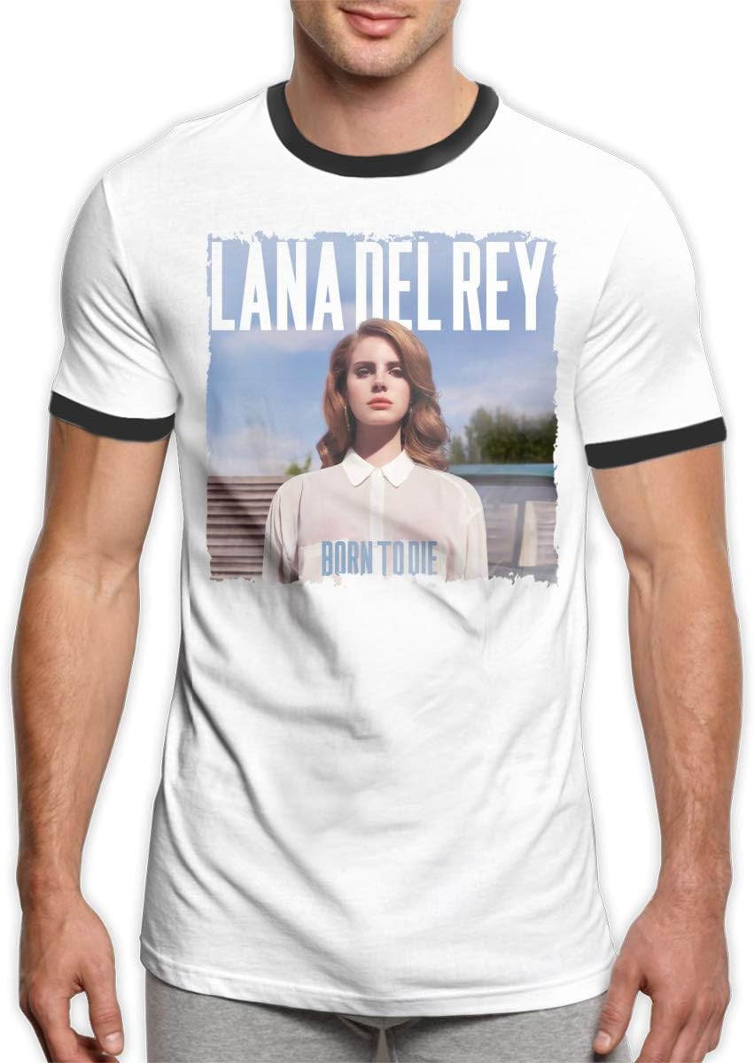 Lana Del Rey Born to Die Men's Round Neck Popular Short Sleeve T-Shirt M Black