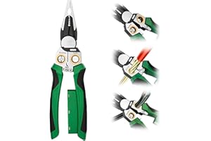 2025 New 8 in 1 Wire Stripper with Voltage Tester, Upgrade Multifunctional Professional Wire Stripper Electrical Pliers, Heav