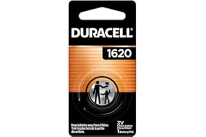 Duracell 1620 3V Lithium Coin Battery 1 Count (Pack of 1), CR1620 3V Battery for Fitness Devices, Watches, and More