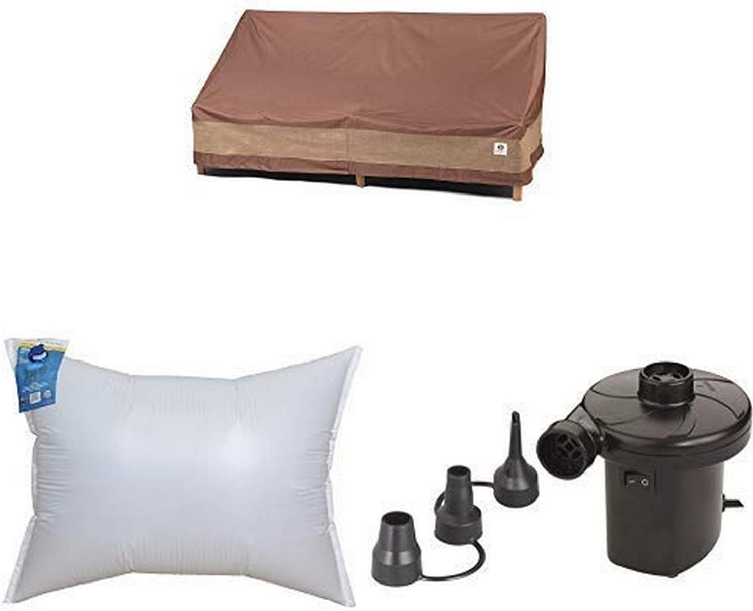 Duck Covers Ultimate Patio Loveseat Cover, 62-Inch with Duck Dome Airbag, 48