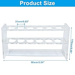 Verkelly Acrylic Test Tube Rack, 21mm Diameter Test