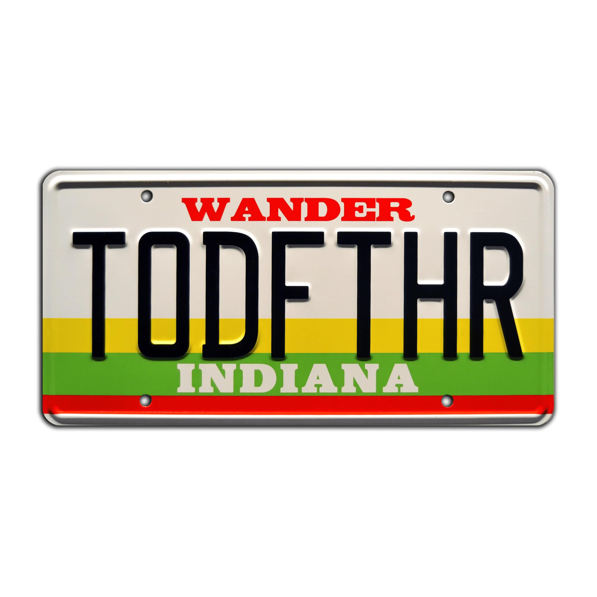 Celebrity Machines Stranger Things | TODFTHR | Metal Stamped License Plate