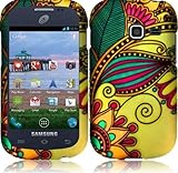 Samsung S738c S738 c Galaxy Centura Straight Talk Antique Flower HARD RUBBERIZED CASE SKIN COVER PROTECTOR