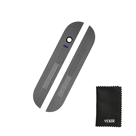 VEKIR Obere und untere Abdeckung Ersatz Kompatibel mit HTC One M8 831c (Gray) Retail Verpackung