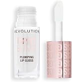 Revolution Pout Bomb Plumping Lip Gloss, Glaze Clear | Buildable, High Shine for Hydrating, Plumping Finish, Buildable Color, Vegan &amp; Cruelty-Free, 0.15 fl oz