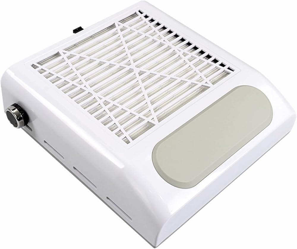 Layhou Nail Dust Collector Fan 2 Speed Powerful Table Vacuum Cleaner for Salon