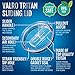 2 NEW SPLASH PROOF Tritan Tumbler Lids - Premium Tumbler Replacement, Spill Resistant, Fit 30 Oz Rambler Yeti Lids, Ozark, Open Close Sliding Closure, Straw Friendly, BPA Free, by VALRO