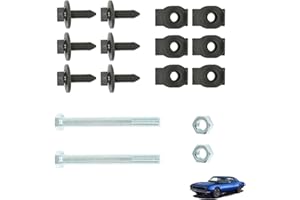 TJHSM Front Leaf Spring Bracket Mounting Eye Bolts Replacement for 1967-1981 Camaro/Firebird 1968-1979 Nova 1974 GTO/Ventura/Omega