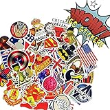 Poolparty Premium Pack & Only Bag of 100+20 Bonus Vinyl Graffiti Decal Logo Stickers-Personalize laptops, Skateboard, Snowboard, Car,Helmet,Luggage,Bikes.Great Halloween stickers treat!!