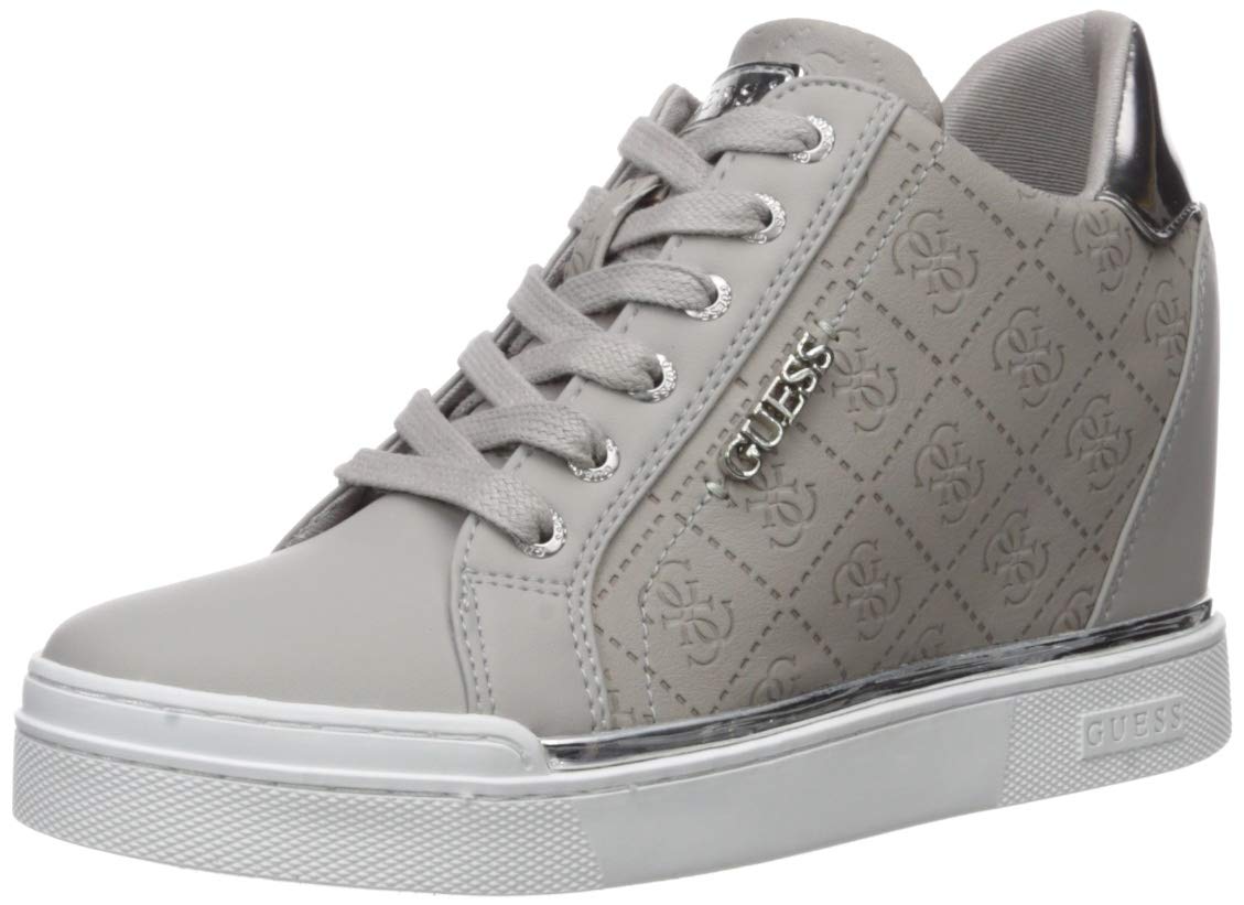 guess flowers wedge sneakers