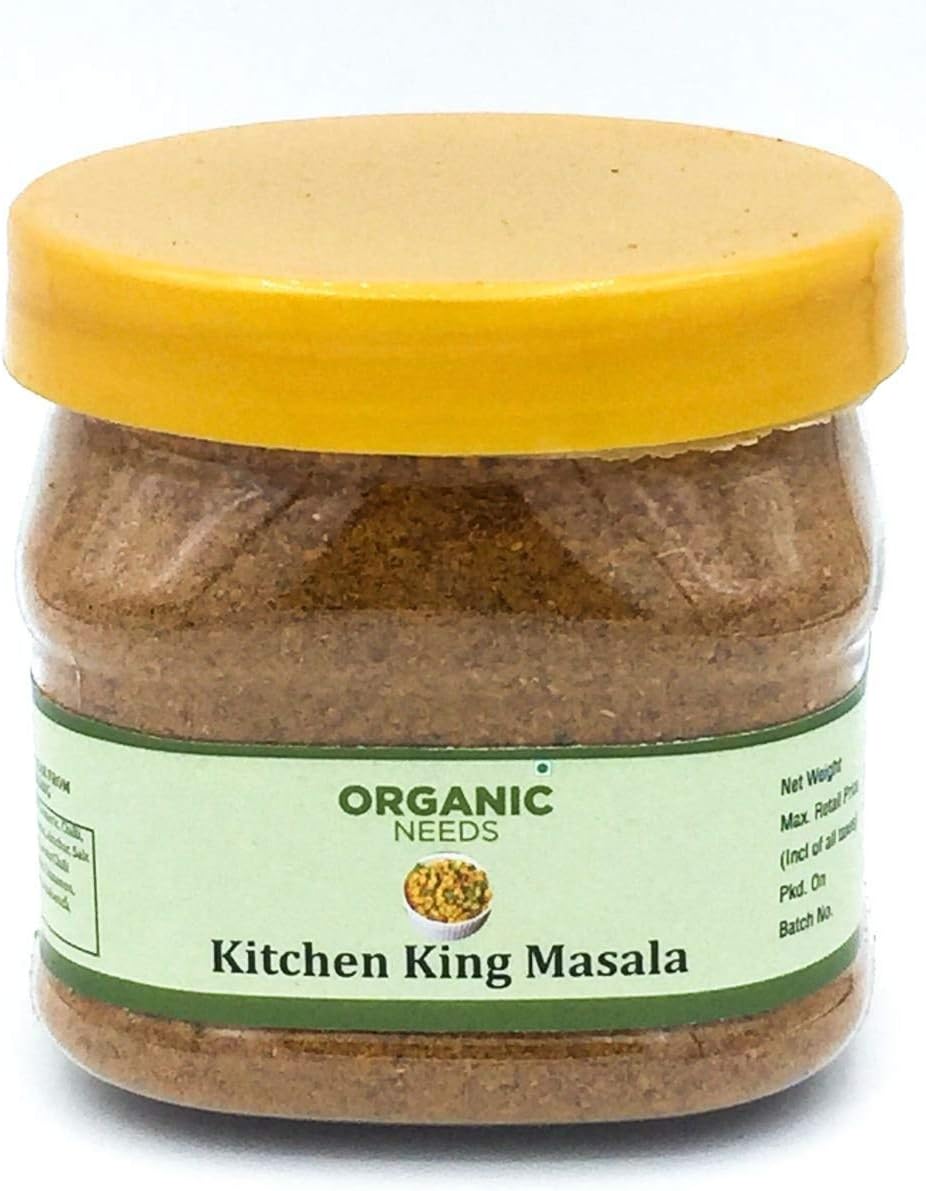 Organic Needs Superior Quality Natural Indian Kitchen King Masala 100 Grams - 100% Pure & Natural with Hygienic Packing and Best Quality
