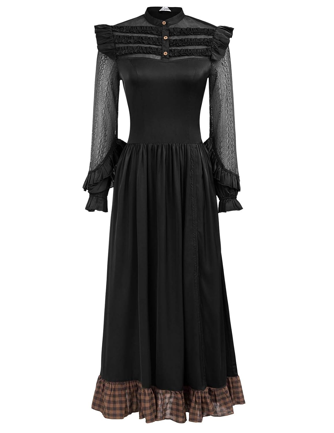Steampunk Costumes, Outfits for Women SCARLET DARKNESS Womens Victorian Renaissance Costume Adjustable Ruffle Dresses $29.99 AT vintagedancer.com
