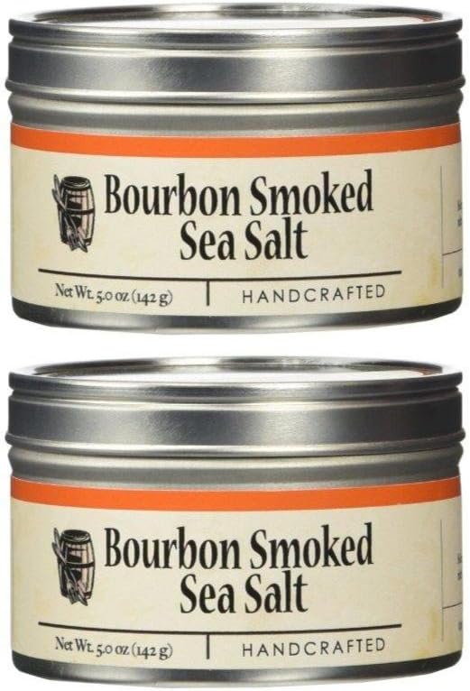 Bourbon Smoked Sea Salt 5.0 OZ (Pack of 2)