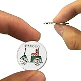 FINGER TEN Golf Ball Marker UK Flag 6 Pack Hat Clip Divot Tool Magnetic view 3