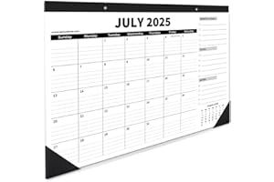 Sproutbrite Desk Calendar 17" x 11.5" 2025-2026 Medium Size Desktop Monthly Planner with To-Do List and Notes, Home, Office School Desk Calendar (July 1 PACK)