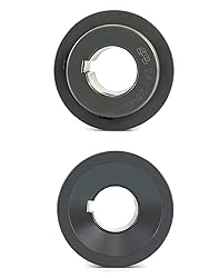 QWORK 2AK251 Double Groove Pulley/Sheave, 2.55"OD