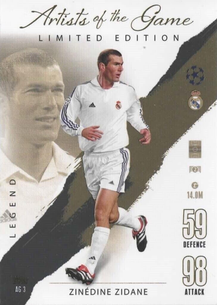 Topps Match Attax 2023 2024 Zinedine Zidane Artists of the Game Limited