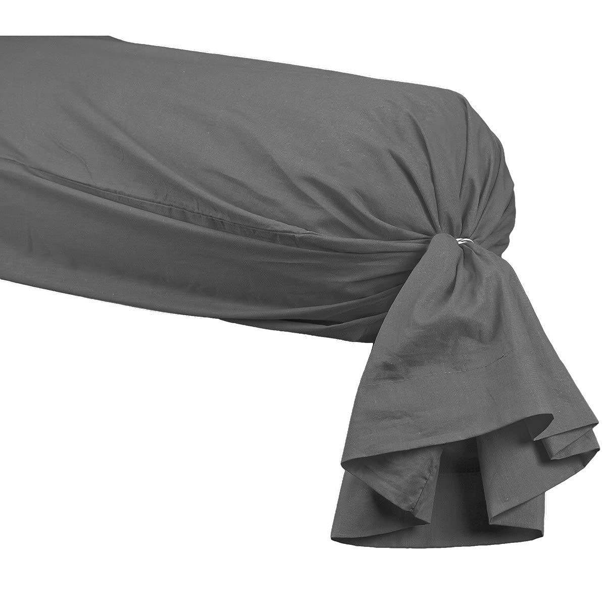 Sensei Maison Soft Percale Cotton Percale Bolster Pillowcase 45 x 185 cm Pebble — image 1
