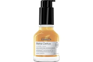 L'Oreal Professionnel Metal Detox Leave-In Hair Oil | Heat Protectant | Detoxifies from Metals & Prolongs Hair Color | Anti-Frizz | Adds Softness and Shine | For Dry, Damaged & Color Treated Hair