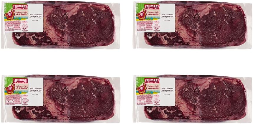 Rumba Meats Beef Cheekmeat Box, Frozen (Pack of 4)