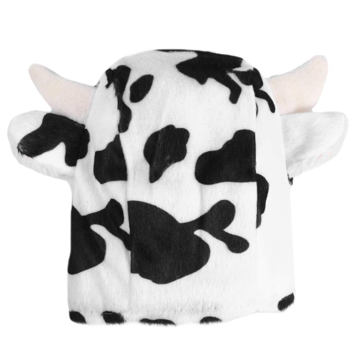Dog Cow Costume Pet Winter Hat Plush Dog Cat Hat, Christmas Cow Hat for Pets, Warm 16 * 15 cm