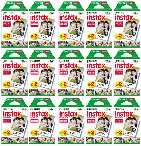 Fujifilm Instax Mini Instant Film (15 Twin Packs, 300 Total Pictures) for Instax Cameras