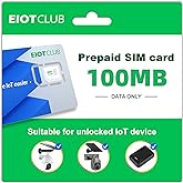 EIOTCLUB Prepaid Canada SIM Card, Support 5G/4G LTE Nationwide Networks in Canada, Data Only SIM Card for Security Cameras, H