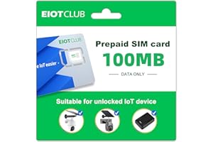 EIOTCLUB Prepaid Canada SIM Card, Support 5G/4G LTE Nationwide Networks in Canada, Data Only SIM Card for Security Cameras, H