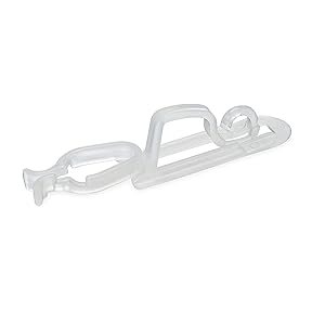Holiday Lighting Outlet Christmas Light Clip | All In One Plus | Use with C9, C7, and LED Mini Lights | Christmas Light Hangers for Gutters | 100 Pack