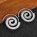 Vintage Boho Style Women Circles Round Spiral Tribal Hoop Earrings Retro Jewelry By NYKKOLA