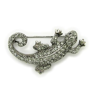 Amazon ジェムプラス Gem Plus ブローチ ヤモリ トカゲ イモリ