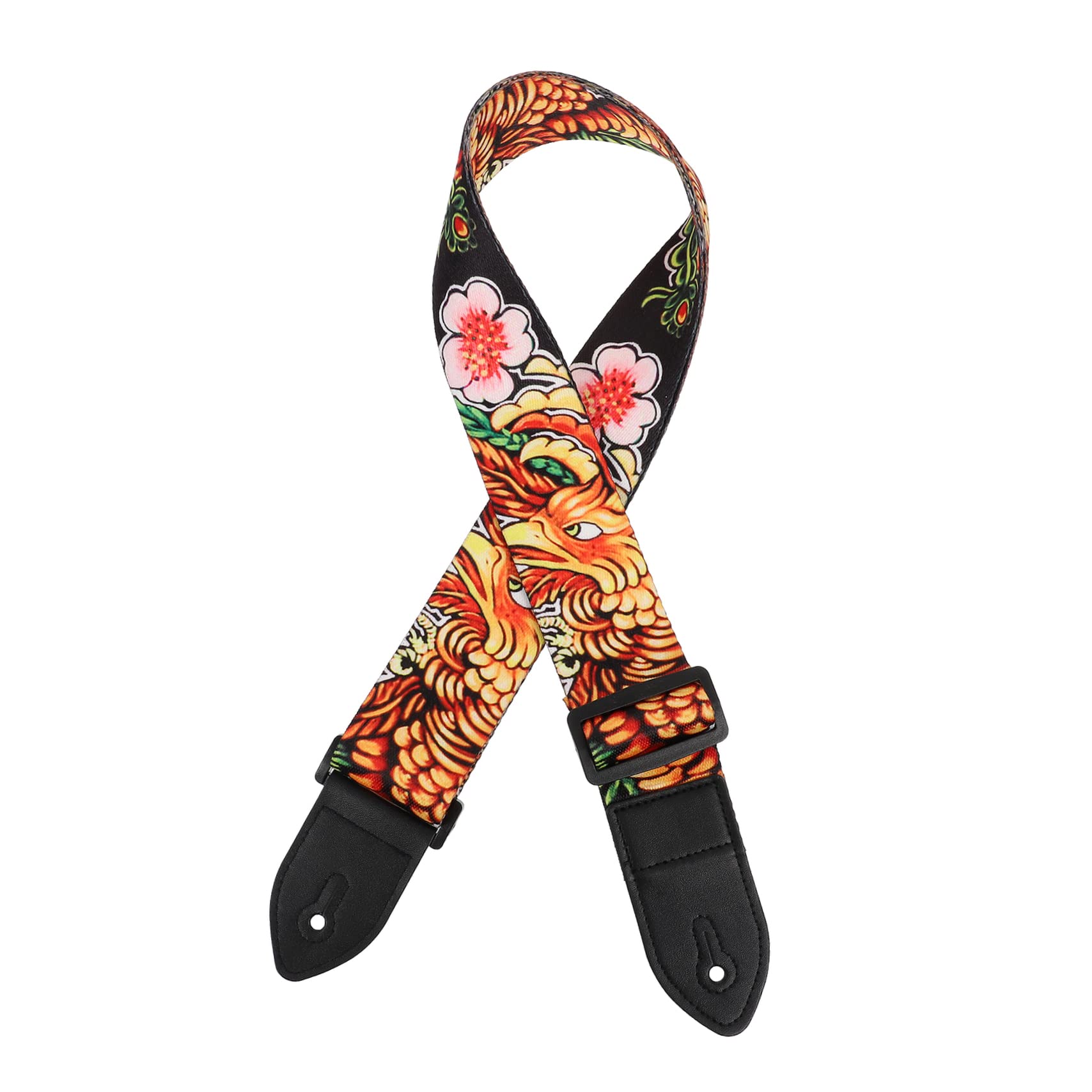 FUNOMOCYA 1pc Creative Guitar Strap with Exaggerated Design Ends Dirt Resistant for Bass and Acoustic Guitars for Outdoor Performances