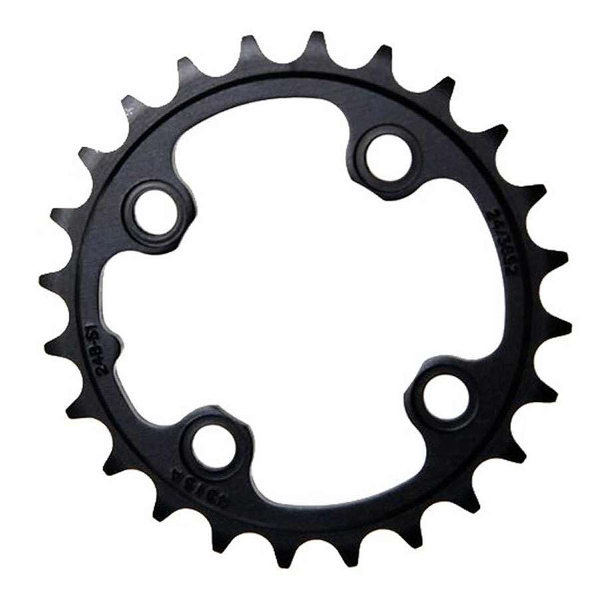 Sram Unisex Sram Kettenblatt Mtb 24t, Lk:64mm, Alu., Schwarz 2x11, No-pin, (Gx), 11.6218.023.000 Chain rings, Black, 104mm UK