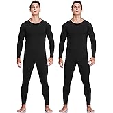 JZCreater Thermal Underwear for Men, Mens Long Johns Thermal Underwear Set, Fleece Lined Base Layer for Cold Weather