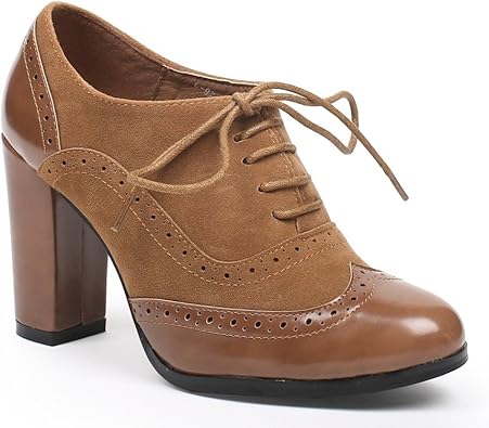 richelieu femme camel