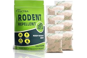 TSCTBA Rodent Repellent Pouches, Mouse Repellent Granules, Peppermint Repel Mice from Nesting, Keeps Mice Out of Home, Rat Deterrent, Mice Repellent for House,Rat Repellent -8P