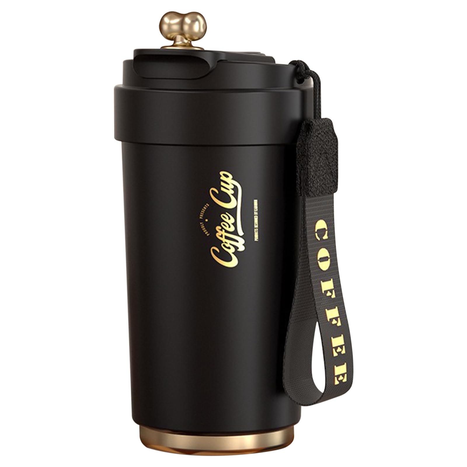 XUDREZ 450ml Travel Mug with Leakproof Lid, Double Walled Stainless Steel Thermal Mug Flask, Reusable Vacuum Bottle Insulated Coffee Cup, Temperature Display Coffee Travel Mug for Hot and Cold Drinks