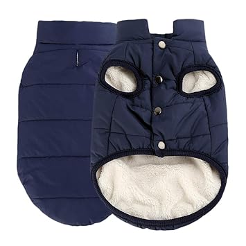 Handfly Hundemantel Wasserdichte Jacke mit Geschirr Loch warm Winter Winddicht Hund Kleidung Mantel Jacke für Kleine medium G