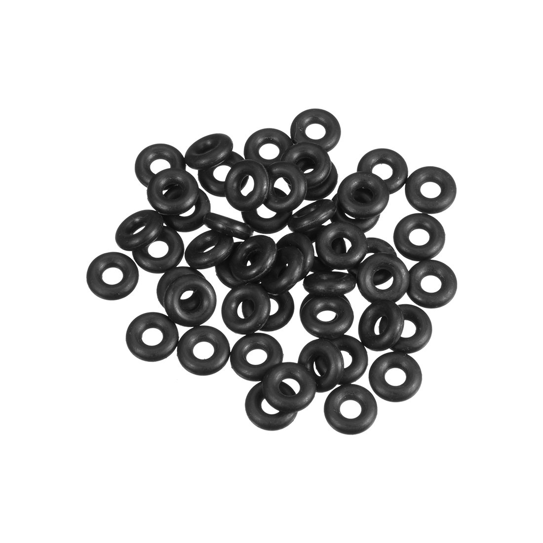Sourcingmap Nitrile Rubber O-Rings 10mm OD 3.8mm ID 3.1mm Width, Metric Sealing Gasket, Pack of 50