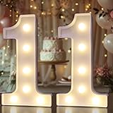 Pooqla Decorative LED Light Up Number