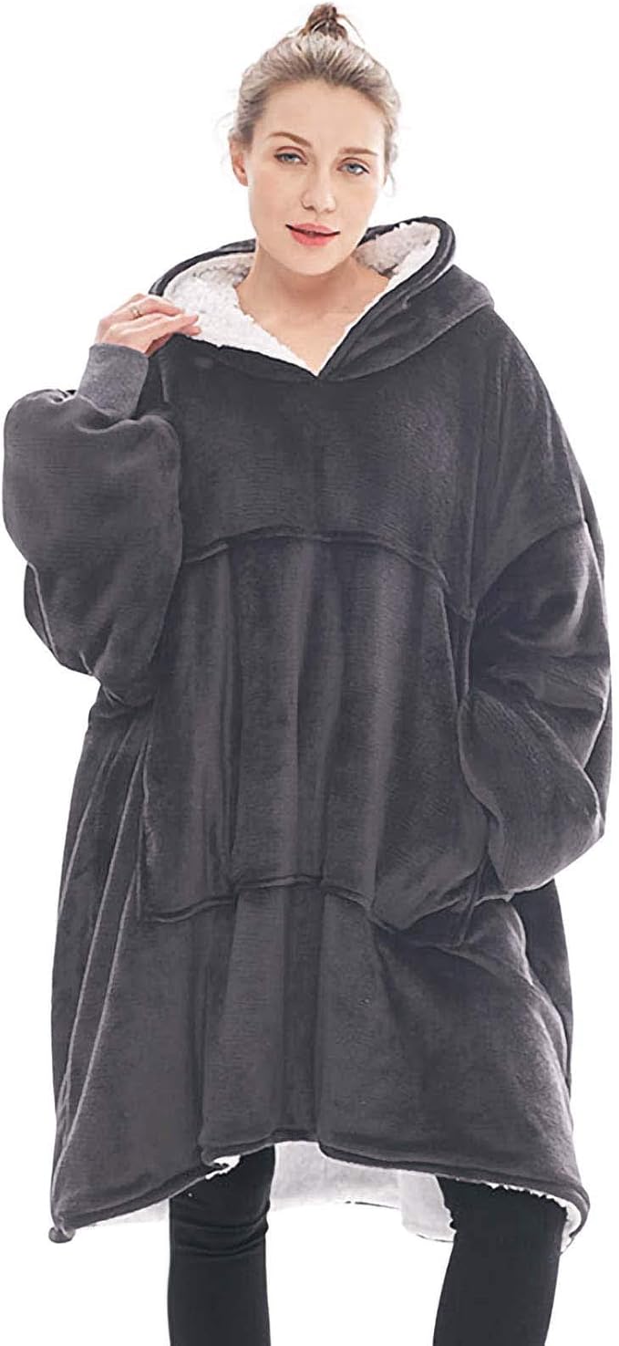 Warm Pajamas，Sweatshirt Blanket Sweatshirt, Warm Wearable