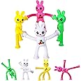 Limpskys 4Pack Telescopic Suction Cup Bunny Toy，Easter Bunny, Easter Egg fillers，Easter Basket Stuffers，Suction Cup Toys，Suction Toys