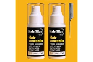 EARFORU Hairfillup Hair Concealer, Hair Fillup Hair Concealer Black 50ml, Hair Fill up Concealer Waterproof, Concealer Hair Filling Cream for Men and Women (2pc, one size)