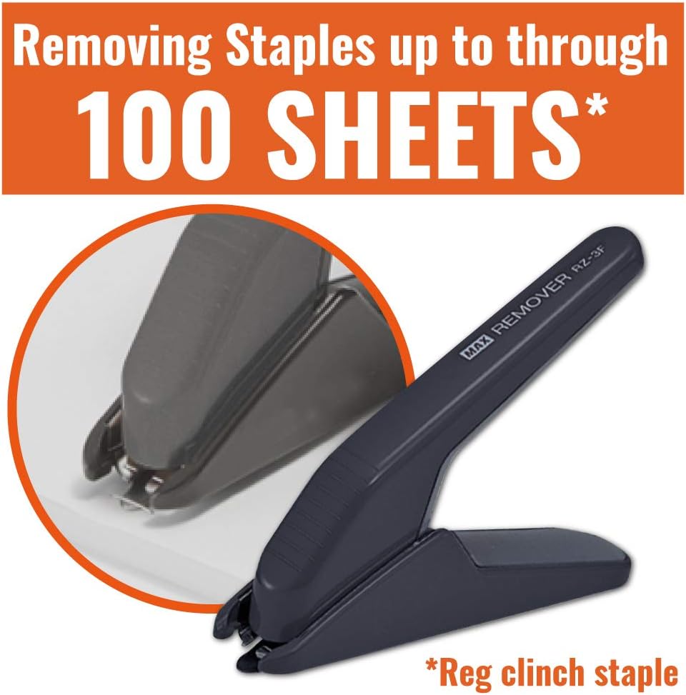 Max Heavy-Duty Black Staple Remover (RZ-3F) : Stapler Remover : Office Products