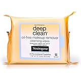 Neutrogena Deep Clean Oil-Free Makeup Remover Cleansing Face Wipes, 25 Count (Pack of 6)