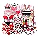 PBPBOX Bachelorette Photo Booth Props 61 Piece Party Accessories Girls Night Out Game