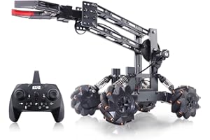 AIROKA Robot Arm Kits and Remote Control Excavator ，2-in 1 Science Kits，Promotes Kids' Interest in STEM,Electronic Programming Toy DIY Robotics， for Kids Age 8-12, for Boys/Girls.