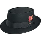 Scala Men's Wool Felt Porkpie Hat
