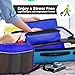 bago 7 Pcs Packing Cubes for Suitcases - 4 Travel Cubes with 3 ZipLock Bags - Luggage Organizer Bags to Get Maximum Storage, Save Time & Effort to Pack - Happy Traveling (Deep Blue)