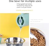 YUDANSI 860ml Dog Bowls 2 Pack Stainless Steel Food Water Bowls Non-Slip view 5